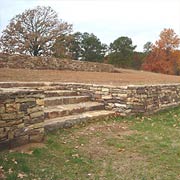 Drystack Stone Retaining Wall