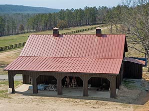 Metal Tractor Barn
