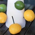 Insert Fruit into Foam Topiary Cone