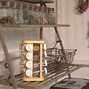 Shelves with staggered widths are easier to keep neat.