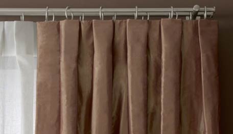 Inverted Pleat Drapes from The Shade Store