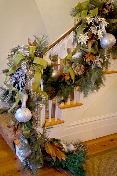 Embellish Evergreen Garland with Personal Touches