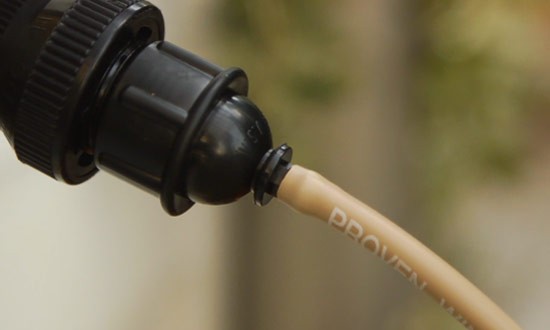 Proven Winners WaterWise Watering Kit Tubing Attached to the Backflow Valve and Nozzle