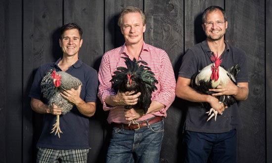 Brent Ridge, P. Allen Smith and Josh Kilmer-Purcell